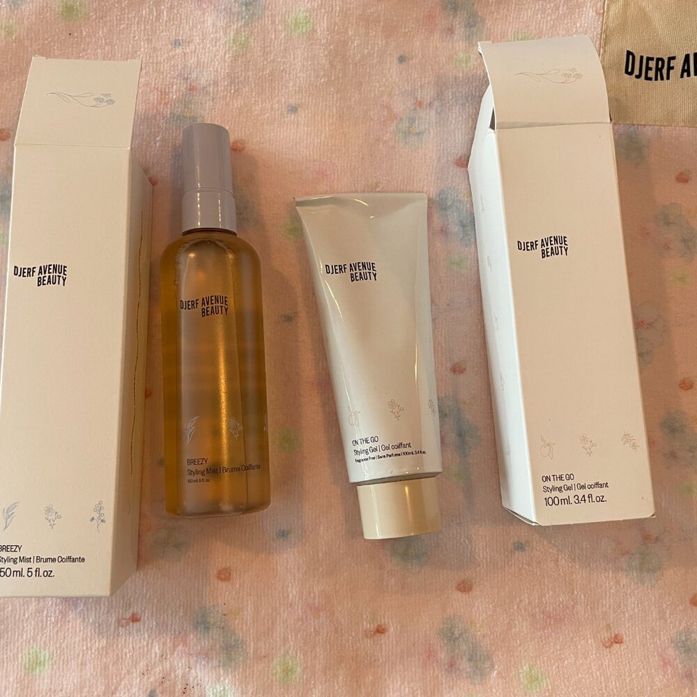 Djerf Avenue Beauty "Breezy" Styling Mist/"On The Go Style Gel Combo *NIB* - Picture 2 of 6
